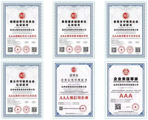 佳音！经过AAA企业断定认证！